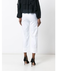 Белые широкие брюки от Fay