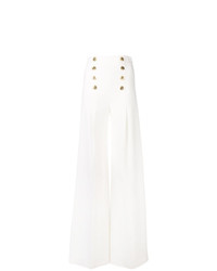 Белые широкие брюки от Elisabetta Franchi