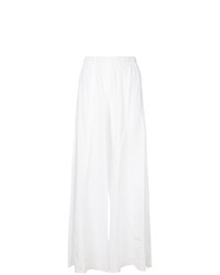 Белые широкие брюки от Erika Cavallini