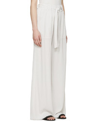 Белые широкие брюки от Raquel Allegra