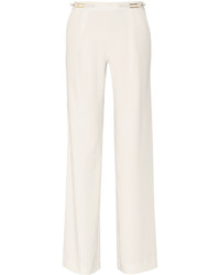 Белые широкие брюки от Halston