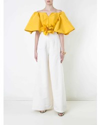 Белые широкие брюки от Bambah