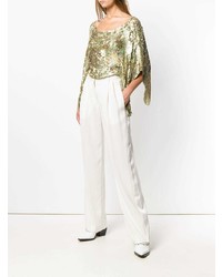 Белые широкие брюки от Sonia Rykiel