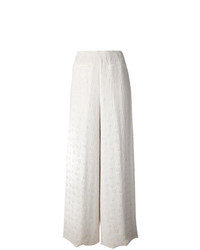 Белые широкие брюки от Jean Louis Scherrer Vintage
