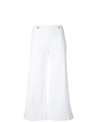Белые широкие брюки от Love Moschino