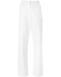 Белые широкие брюки от Maison Margiela