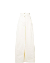 Белые широкие брюки от Maison Rabih Kayrouz