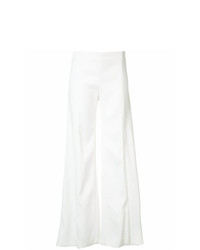 Белые широкие брюки от Mugler