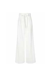 Белые широкие брюки от Paule Ka