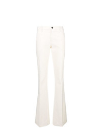 Белые широкие брюки от Pt01