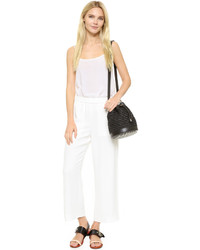 Белые широкие брюки от Helmut Lang