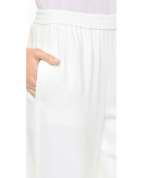 Белые широкие брюки от Helmut Lang