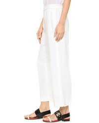 Белые широкие брюки от Helmut Lang