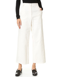 Белые широкие брюки от Rachel Comey