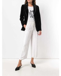 Белые широкие брюки от P.A.R.O.S.H.