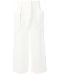 Белые широкие брюки от Thom Browne