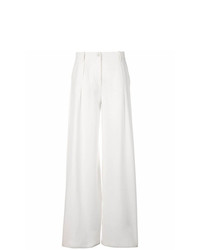 Белые широкие брюки от Tomas Maier