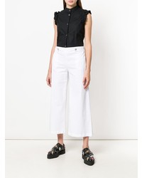 Белые широкие брюки от Love Moschino