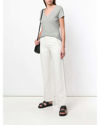 Белые широкие брюки от Vince