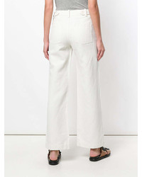 Белые широкие брюки от Vince