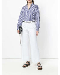 Белые широкие брюки от Aspesi