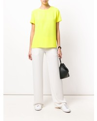 Белые широкие брюки от P.A.R.O.S.H.