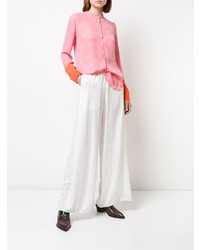Белые широкие брюки от Raquel Allegra