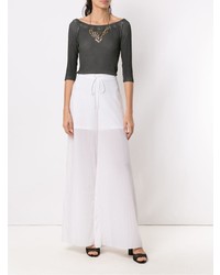 Белые широкие брюки от Mara Mac