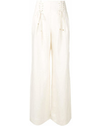 Белые широкие брюки от Zimmermann