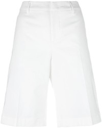 Женские белые шорты-бермуды от Fay
