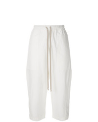 Женские белые шорты-бермуды от Rick Owens DRKSHDW