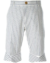 Мужские белые шорты в вертикальную полоску от Vivienne Westwood