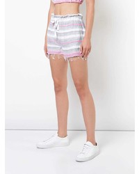 Женские белые шорты в горизонтальную полоску от Lemlem