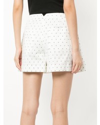 Женские белые шорты в горошек от Jil Sander Navy