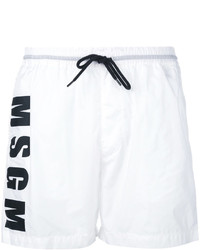 Белые шорты для плавания от MSGM