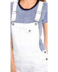 Белые шорты-комбинезон от MiH Jeans