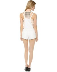 Белые шорты-комбинезон от One Teaspoon