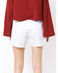 Женские белые шорты с вышивкой от Martha Medeiros