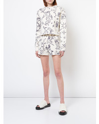 Женские белые шорты с принтом от The Elder Statesman