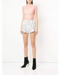 Женские белые шорты с принтом от Wendy Jim