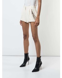 Женские белые шорты с украшением от Thomas Wylde