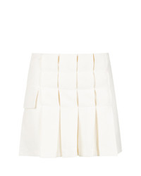 Женские белые шорты со складками от Andrea Bogosian