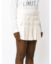Женские белые шорты со складками от Andrea Bogosian