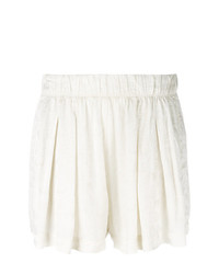 Женские белые шорты со складками от Raquel Allegra