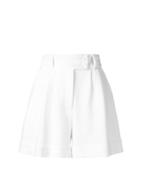 Женские белые шорты со складками от Styland