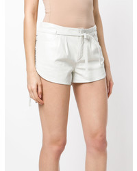 Женские белые шорты от Saint Laurent