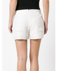 Женские белые шорты от Versace Jeans