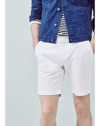 Мужские белые шорты от Mango Man