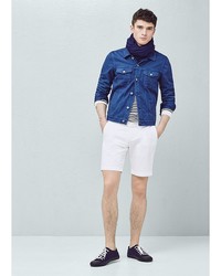 Мужские белые шорты от Mango Man