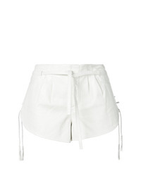 Женские белые шорты от Saint Laurent